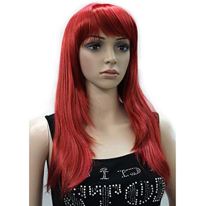 DILLARDS Lydell Synthetic Fashion Wig Long Straight Party Halloween Cosplay Wigs For Women Red - Image 3